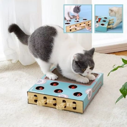 chat ce griffe Griffoir multifonction avec souris