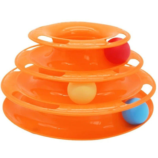 Jouet - interactif - pour - chat - orange - Chatsadore.com