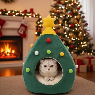 Niche pour Chat | Cocooning forme de sapin