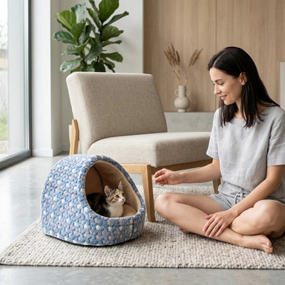 niche pour chat un moment de complicité