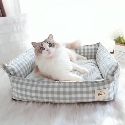 Panier Douillet pour Chat | Coton Thermorégulateur - Chatsadore.com