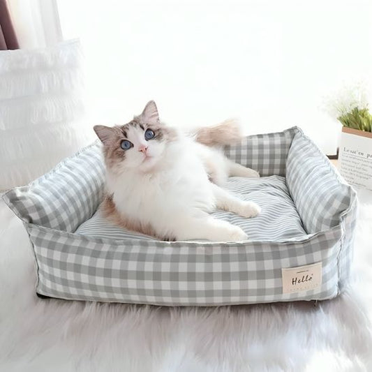 Panier Douillet pour Chat | Coton Thermorégulateur - Chatsadore.com