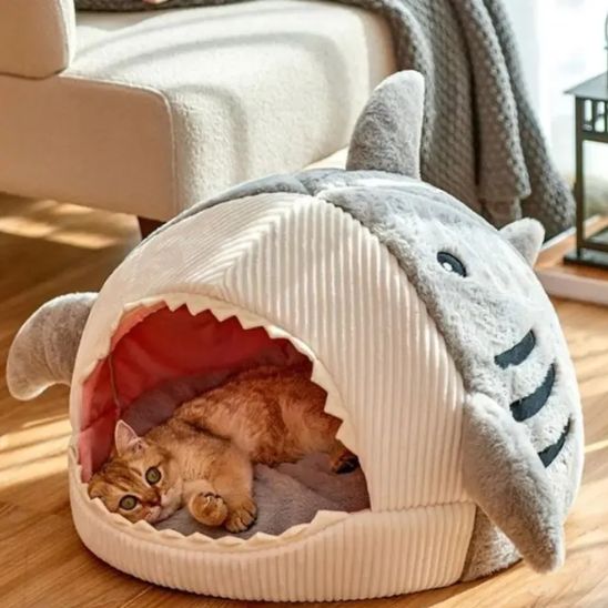 PANIER REQUIN POUR CHAT | Cocon Douillet 100% Coton - Chatsadore.com